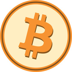 bitcoin-btc cryptocurrency illustrations on abstract background. 3d illustrations.