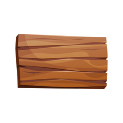 Square retro board or old desert signage. Vector wooden wall shield for information. Empty or blank timber plank for message. Wild west rustic billboard or background signboard. Wood signage for data.