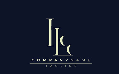 LL abstract Logo. Elegantly Designed Minimalist Monogram Logo with Stylish Lettering. Sophisticated and sleek minimalist monogram showcasing unique lettering design.