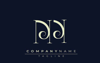NN abstract Logo. Elegantly Designed Minimalist Monogram Logo with Stylish Lettering. Sophisticated and sleek minimalist monogram showcasing unique lettering design.