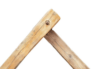 Rustic Wooden Beams with Natural Texture and Grain Patterns