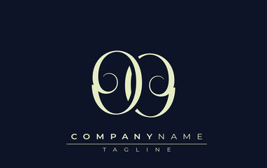 OO abstract Logo. Elegantly Designed Minimalist Monogram Logo with Stylish Lettering. Sophisticated and sleek minimalist monogram showcasing unique lettering design.