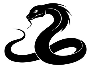 Snake Silhouette Vector Design, Snake SVG