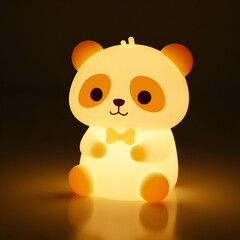 cute panda shaped night light with cartoon design