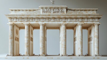 Obraz premium Grand neoclassical berlin gate city entrance high resolution photos