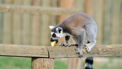 Various wild animals. Ring-tailed lemur photos.