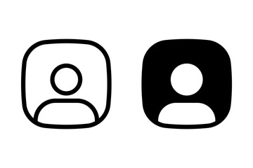 User or person icon set. Perfect for use in user interfaces, websites, and applications. symbolizes profile, account, or avatar