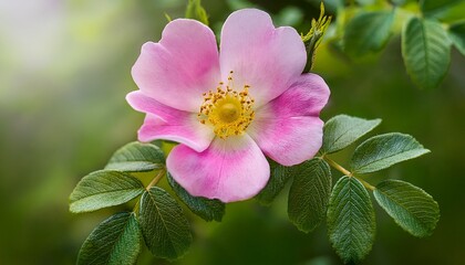 Obraz premium Pink Wild Rose Flower