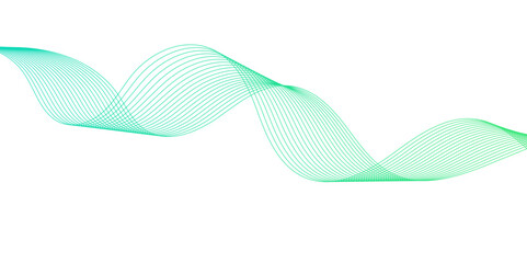 Fototapeta premium Abstract Flowing Wave Lines on White. Smooth Fluid Lines Abstract Art for background