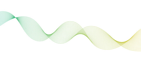 Fototapeta premium Abstract Flowing Wave Lines on White. Smooth Fluid Lines Abstract Art for background