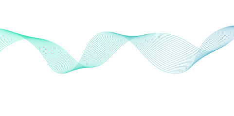 Fototapeta premium Abstract Flowing Wave Lines on White. Smooth Fluid Lines Abstract Art for background