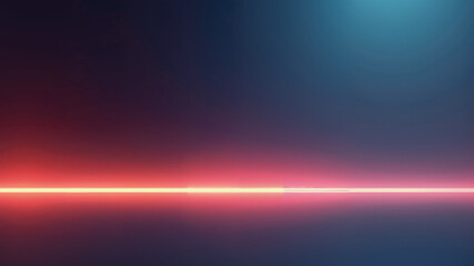 abstract 3d render background with glowing light line in minimal design for product display.