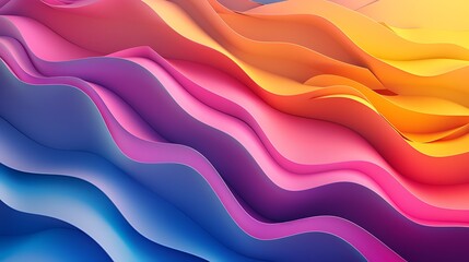 Obraz premium Elegant Abstract Fluid Designs in Soft Hues and Bold Gradients: A Modern Visual Collection
