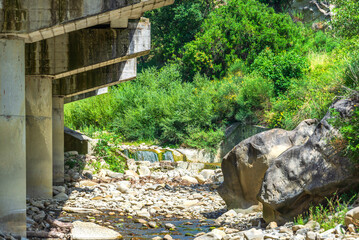 Fototapeta premium nature sceneries along the river Sauro, Val d'Agri, Basilicata, Italy