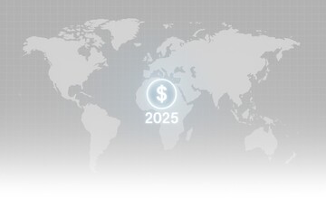 Naklejka premium Global Economy 2025: Mapping Financial Power Across the World