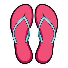 flip flops vector illustration