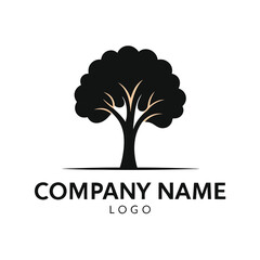 Obraz premium Simple tree logo design for company