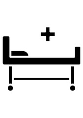 Fototapeta premium Bed Icon