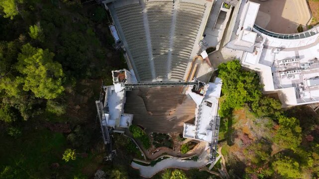 Top-Down Aerial View of John Anson Ford Theatre