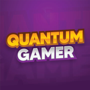 Quantum gamer logo design for gaming streamers, Gaming logo