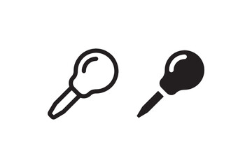 Lollipop icon set for sweets and candy themes Vector