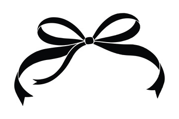 ribbon illustration bow silhouette vector logo holiday icon gift outline satin decoration celebration birthday silk tie elegant accessory fashion shape decorative knot tied for vector graphic See Less