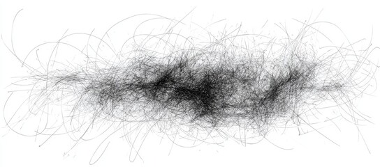 Obraz premium A collection of grungy, hand-drawn graphic elements featuring dirty scribbles in a punk style with textured hatching, created using artistic black charcoal and isolated pencil doodles, scratches,