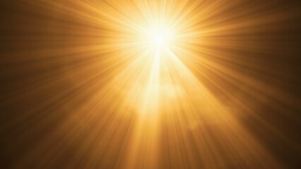 Bright yellow sun is shining through a window, casting a warm glow on the room. The light is streaming in from the top of the window