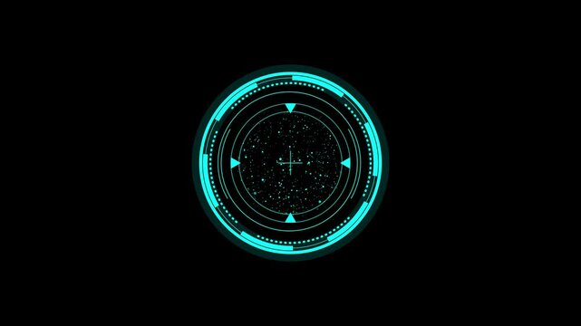 Futuristic HUD interface Concept. Sci-fi futuristic user interface HUD. PNG Alpha.Circle HUD element.Good for technological background.Techno presentation