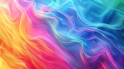 Fototapeta premium Elegant Abstract Fluid Designs in Soft Hues and Bold Gradients: A Modern Visual Collection