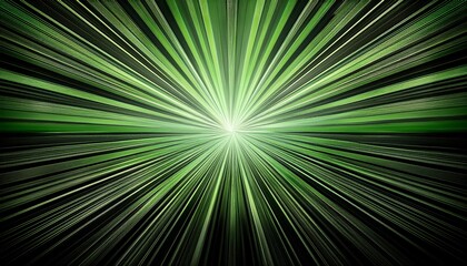 Starburst background sunbeams going in all directions green and black