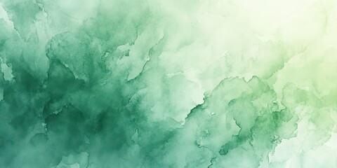 Soft green watercolor background with subtle texture and gradient effect for artistic designs and creative projects