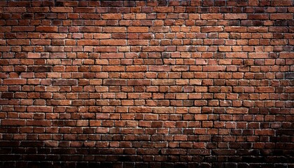 Old dark red brown brick wall texture background