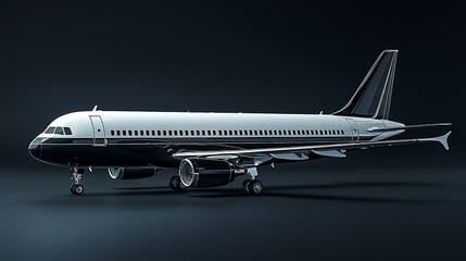 Sleek Private Jet, Luxury Air Travel, Corporate Success