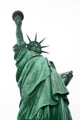 Fototapeta premium Low Angle View of the Statue of Liberty in Daylight