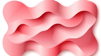 Abstract, textured, pink shapes create a flowing design.