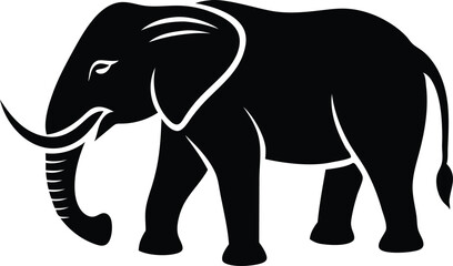 elephant silhouette vector