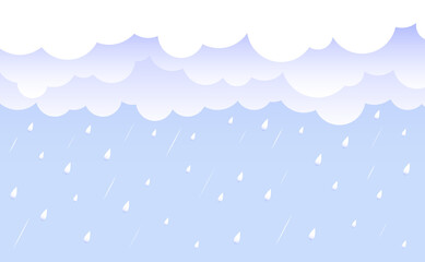 Fototapeta premium Paper rain drops on background. Falling water drops. Nature rainfall.