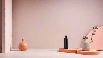 Sleek Modern Product Display, Minimalist Photography Setup