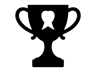 Silhouette of Trophy cup