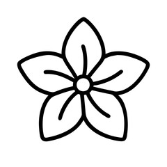 creeping phlox flower line drawn vector art - illustration creeping phlox flower isolated transparent background