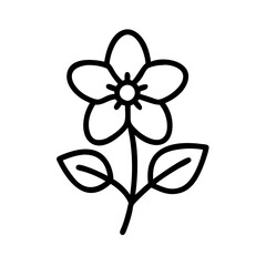 forget me not flower line drawn vector art - illustration forget me not flower isolated transparent background