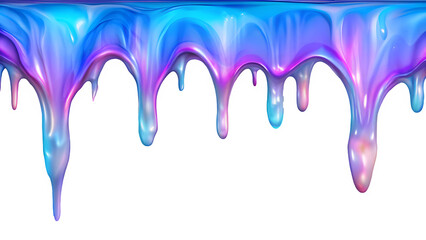 Transparent Background PNG: Melting Effect Transition Overlay with Liquid, Gradient, and Drip Textures