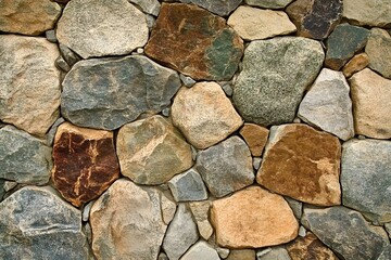 Obraz premium Natural Stone Wall Texture Background, Rough Rock Surface