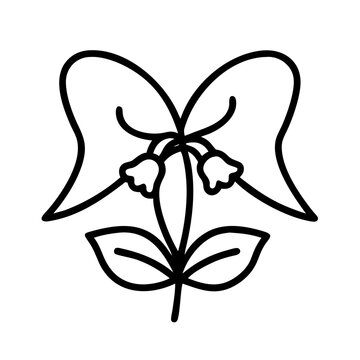 recommend clip art: virginia bluebells flower line drawn vector art - illustration virginia bluebells flower isolated transparent background