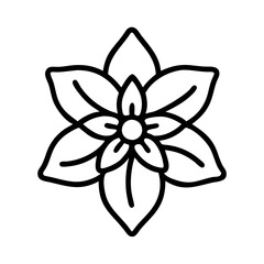 yucca flower line drawn vector art - illustration yucca flower isolated transparent background