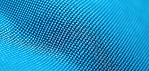 Obraz premium Close-up, textured surface of aquamarine denim , shadow, aqua, textile