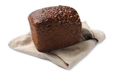 Fresh loaf of bread isolated on white