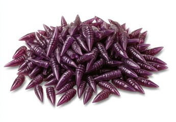 Obraz premium Adzuki beans set against a white background, complete with a clipping path