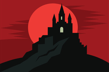 Fototapeta premium vector illustration of a church